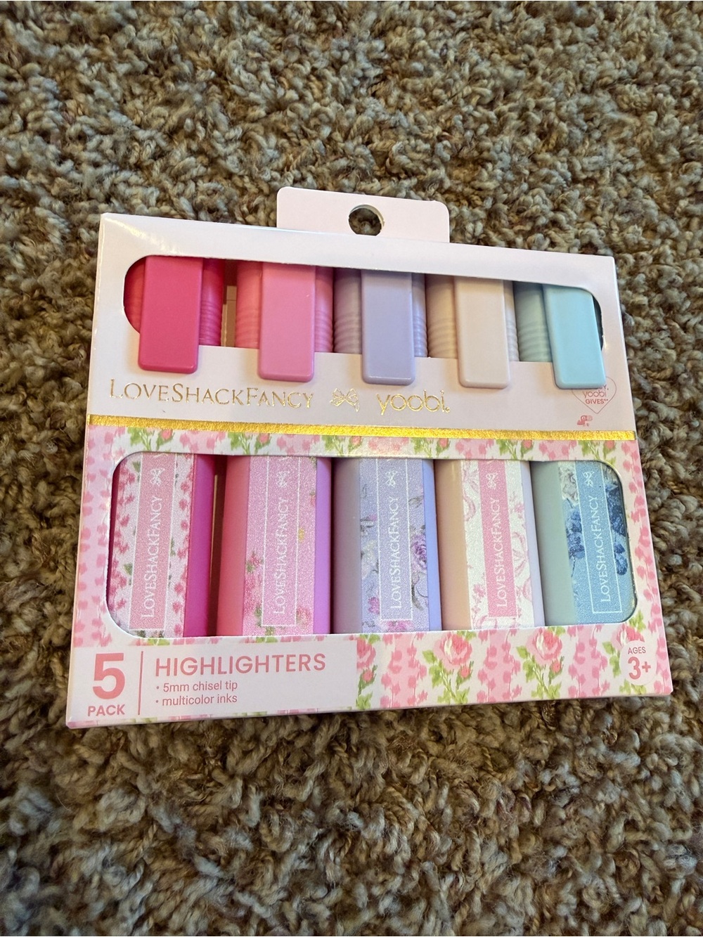 LoveShackFancy x Target - Yoobi five count highlighter marker set